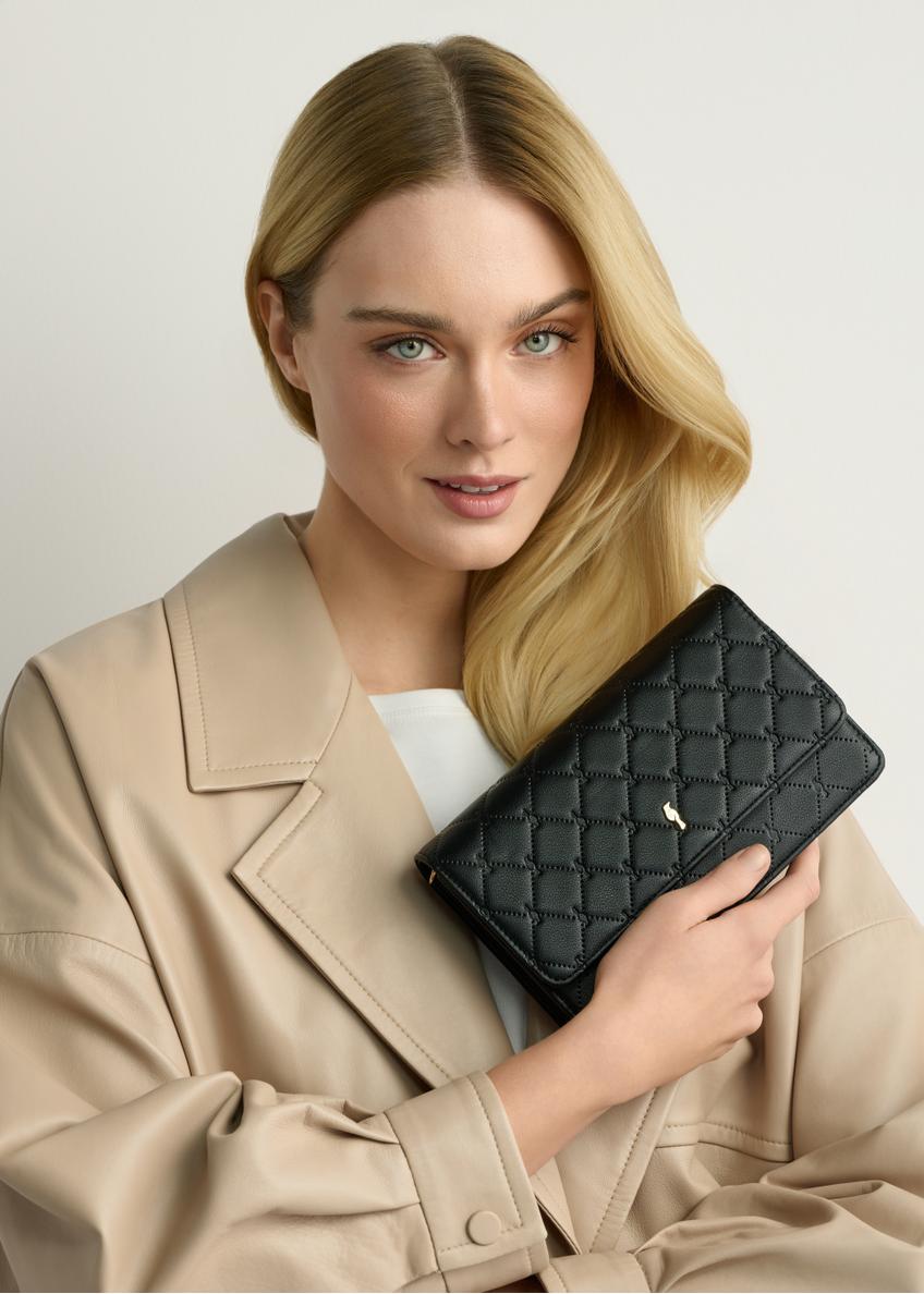 Small women's handbag in black TOREC-1178-9P(W26)