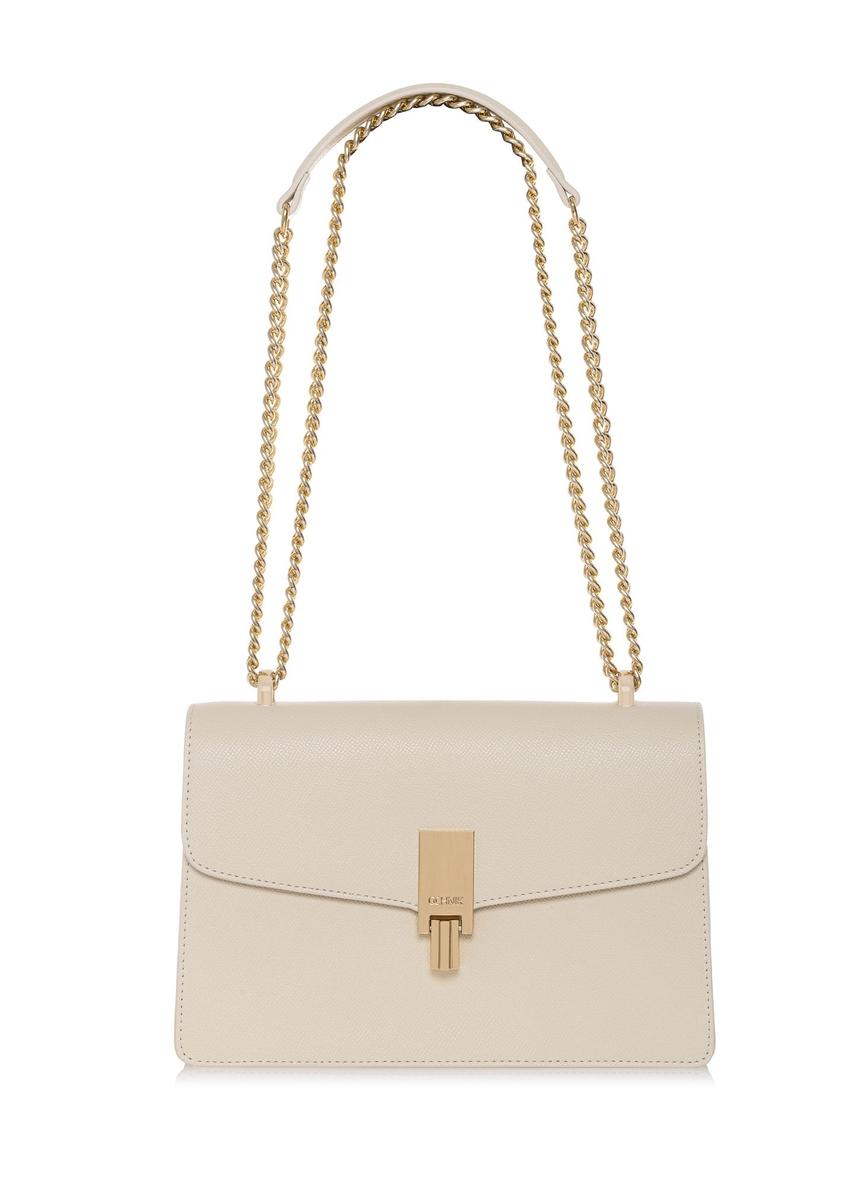 Light beige women's handbag on a chain TOREC-1023-12(W25)-08