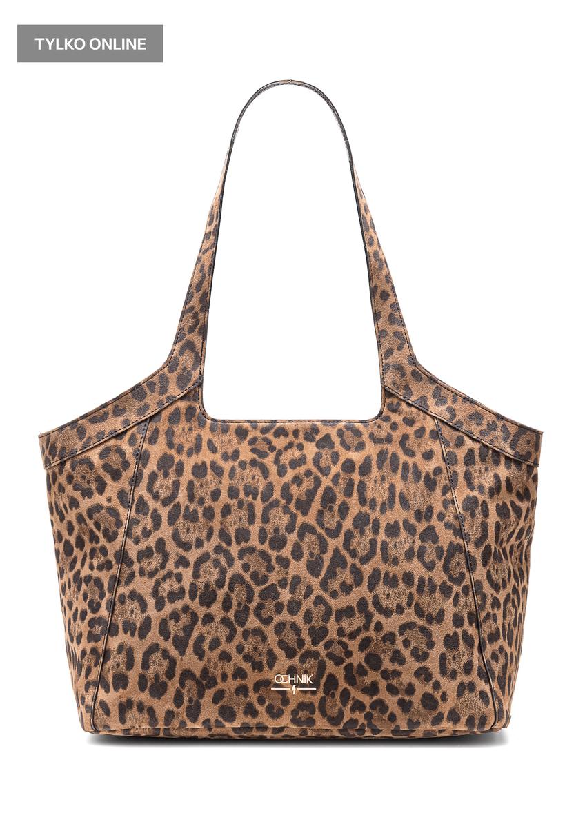 Large women's handbag in leopard print TORES-1169-86(Z25)