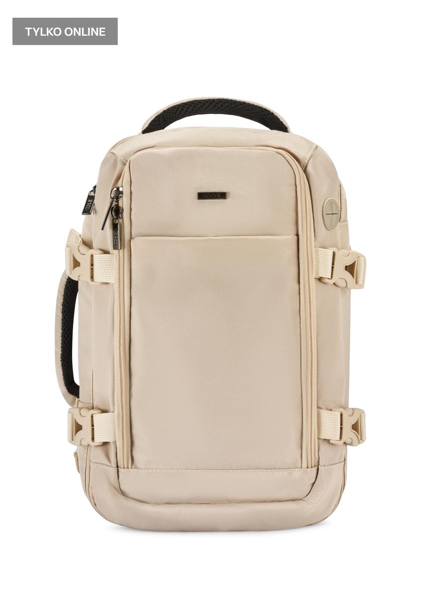 Beige airplane backpack PLCMN-0017-16(Z25)