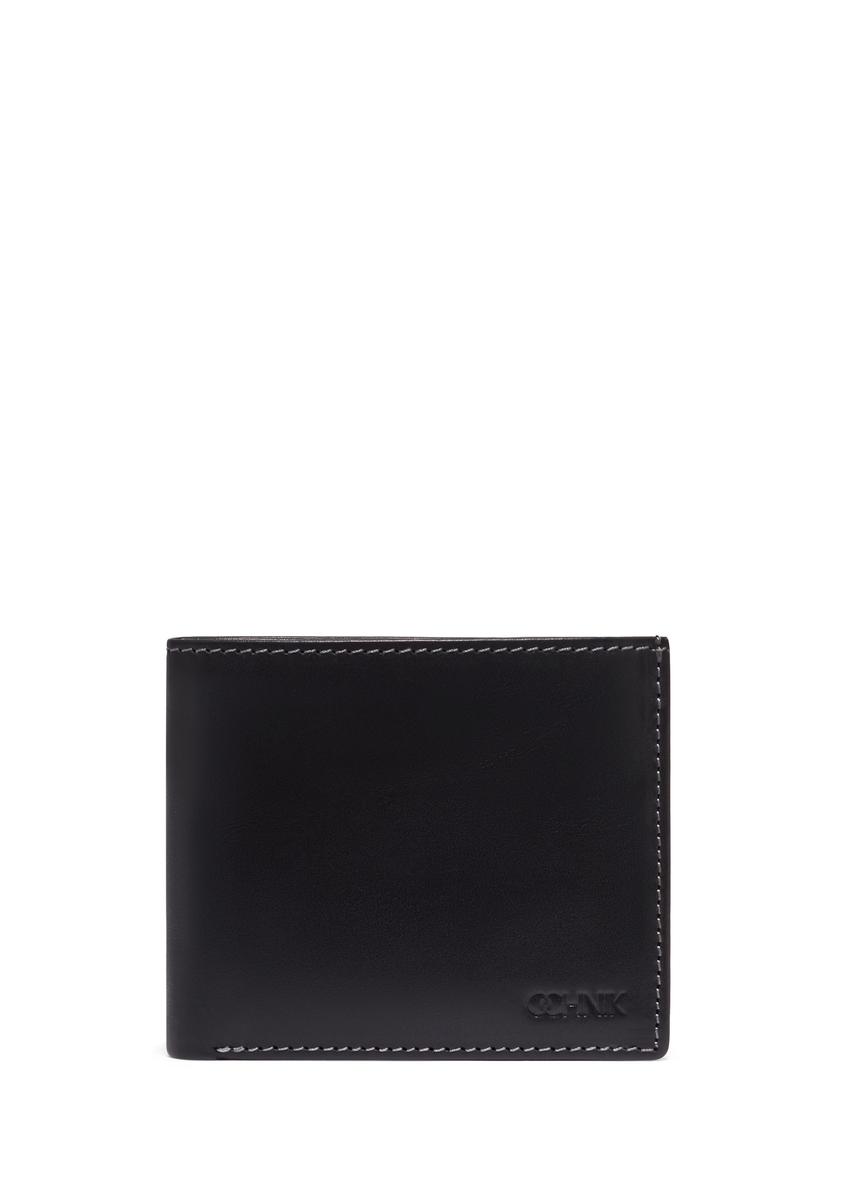 Black men's leather wallet PORMS-0699-99(Z26), front product view on a light background.