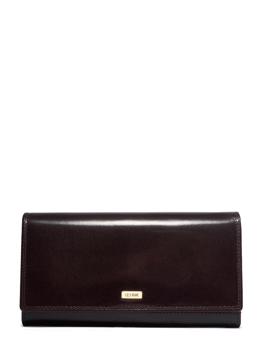 Burgundy women's wallet PL-125-4D(KS), front product view on white background.