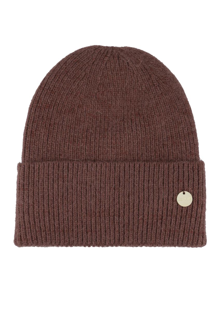 Brown women's hat CZADT-0206-1H(Z26), front product view on white background.