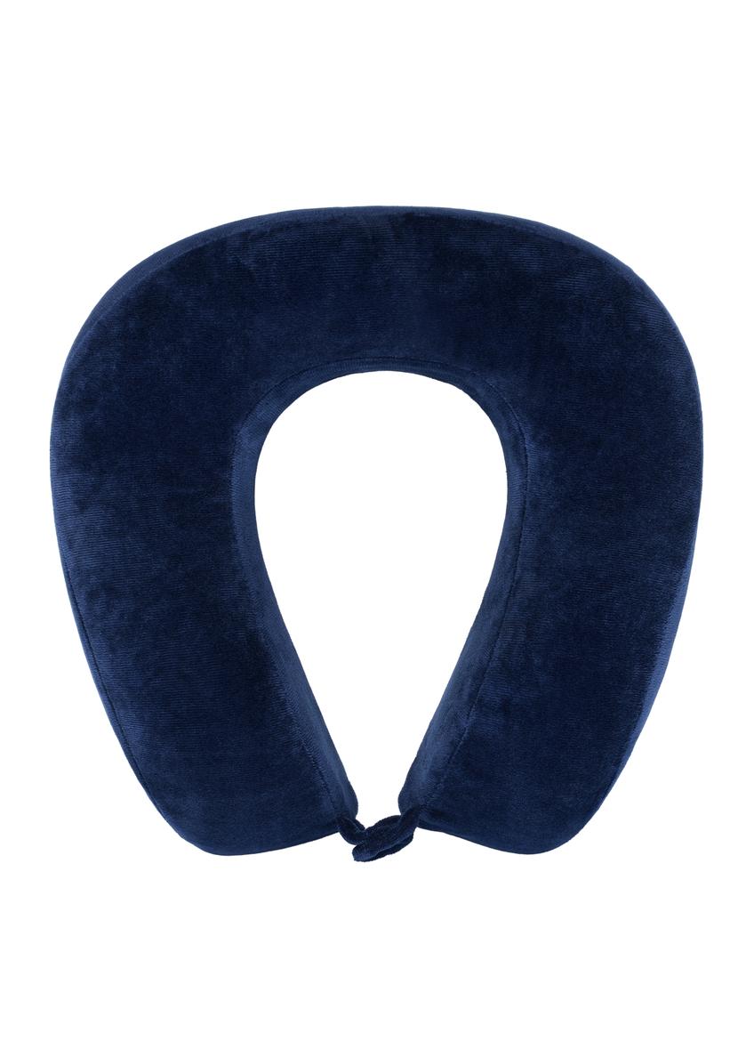 Navy blue travel bolster AW-003-0004-69(W24)-01