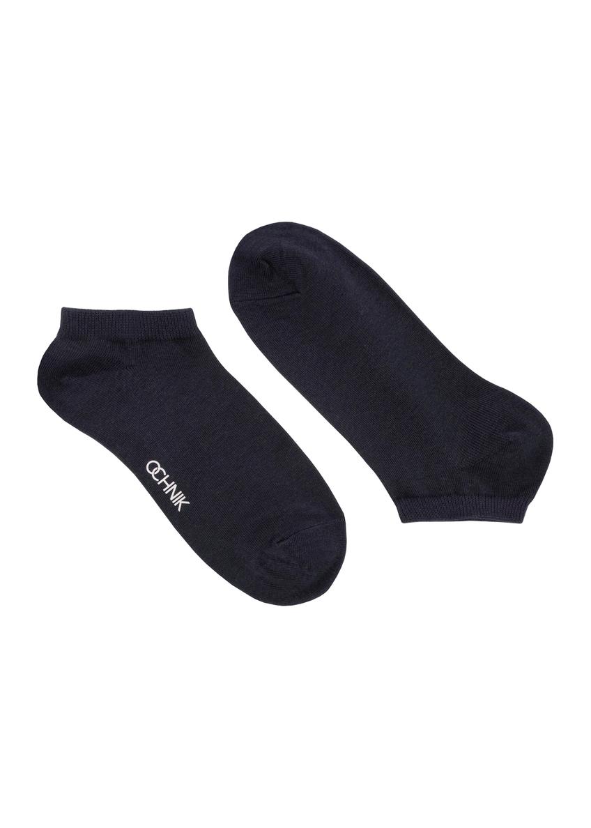 Short navy blue men's socks SKAMT-0151B-69(W25)