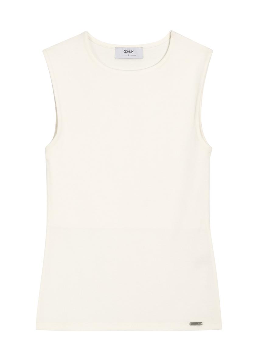 White cotton blouse BLUDT-0211-0B(Z26)