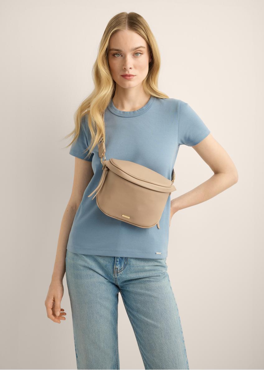 Large women's bag in beige color TOREC-1266-1B(Z26)