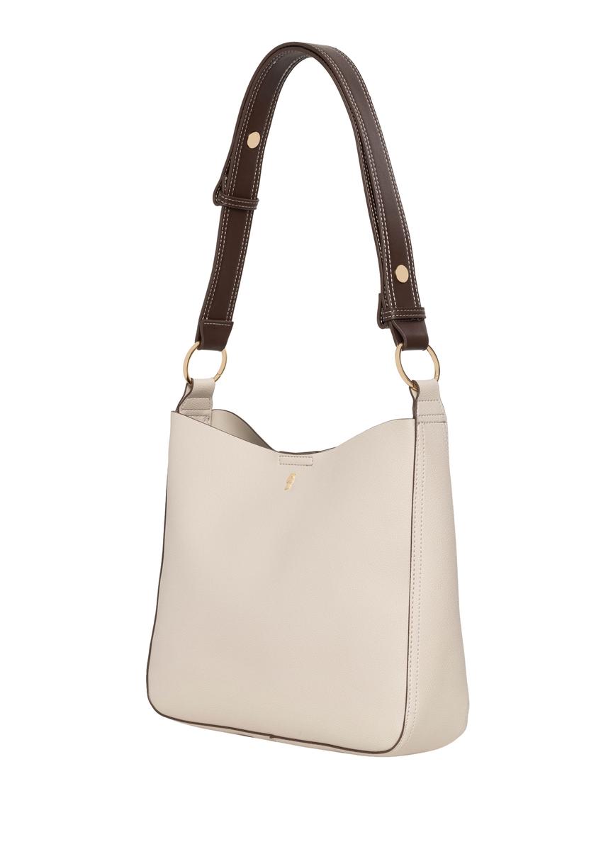 Women's ecru hobo bag TOREC-1257-0B(Z26)