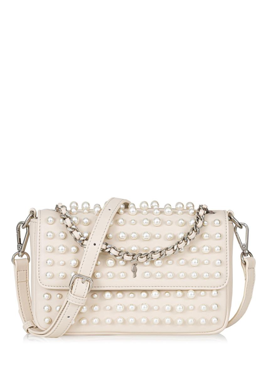 Small women's handbag with pearls TOREC-0800-13(W23)-09