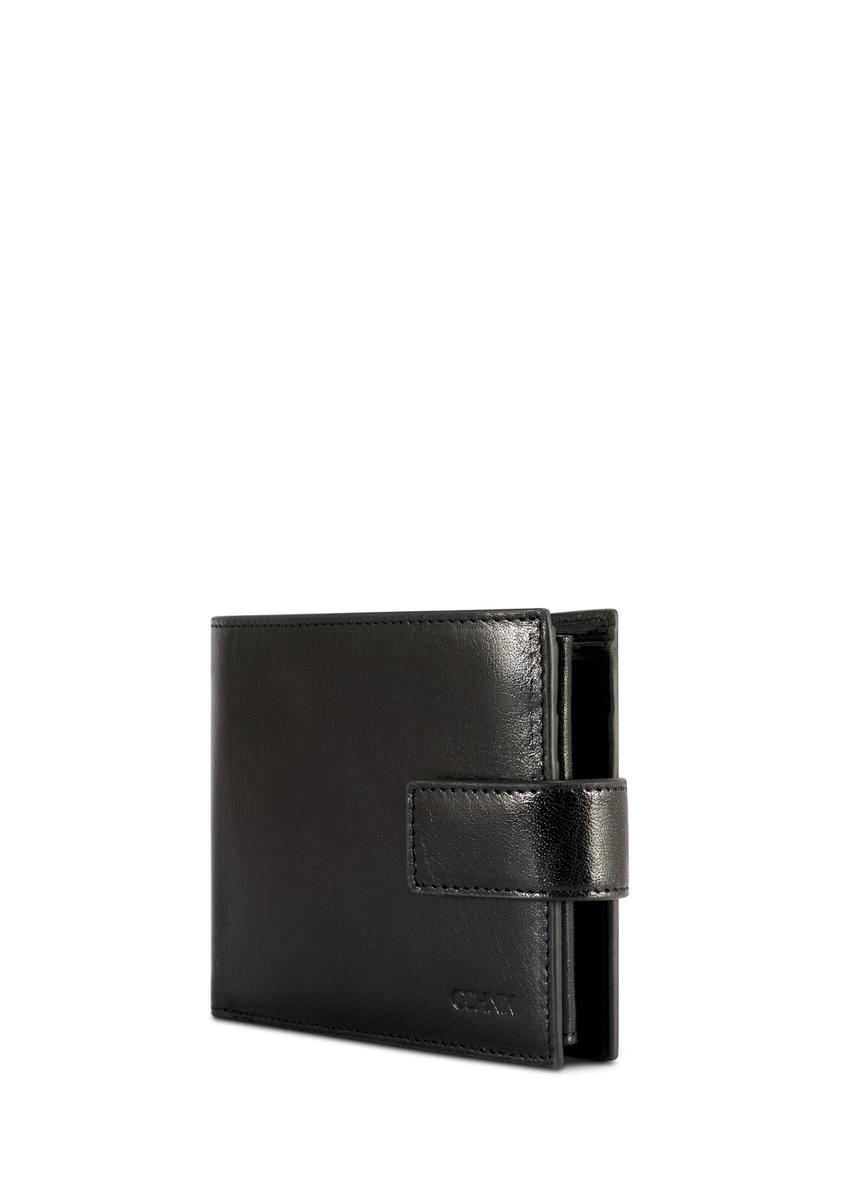 Black leather men's wallet PORMS-0676-99(W26)