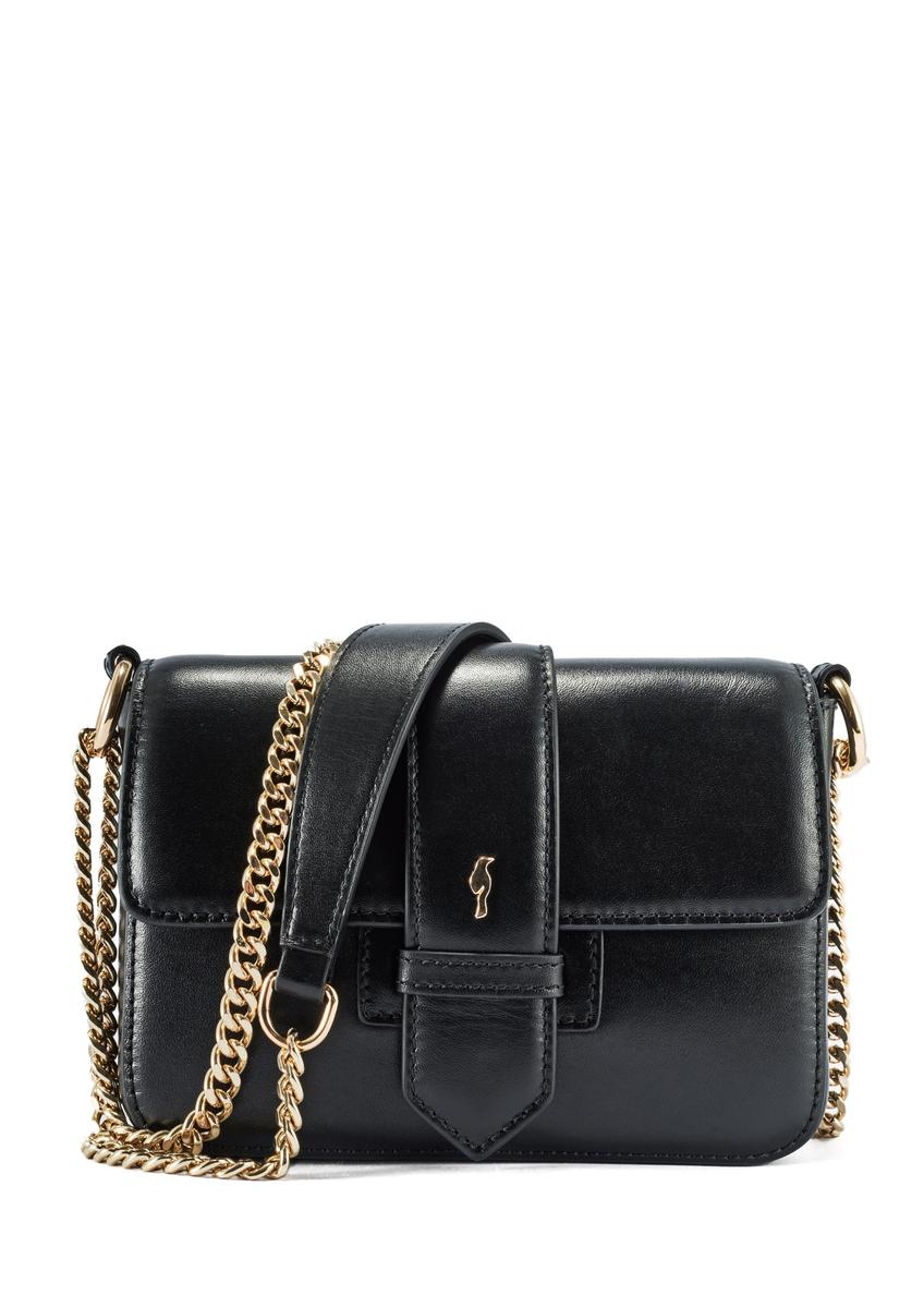 Black small leather handbag TORES-1150-99(Z25)
