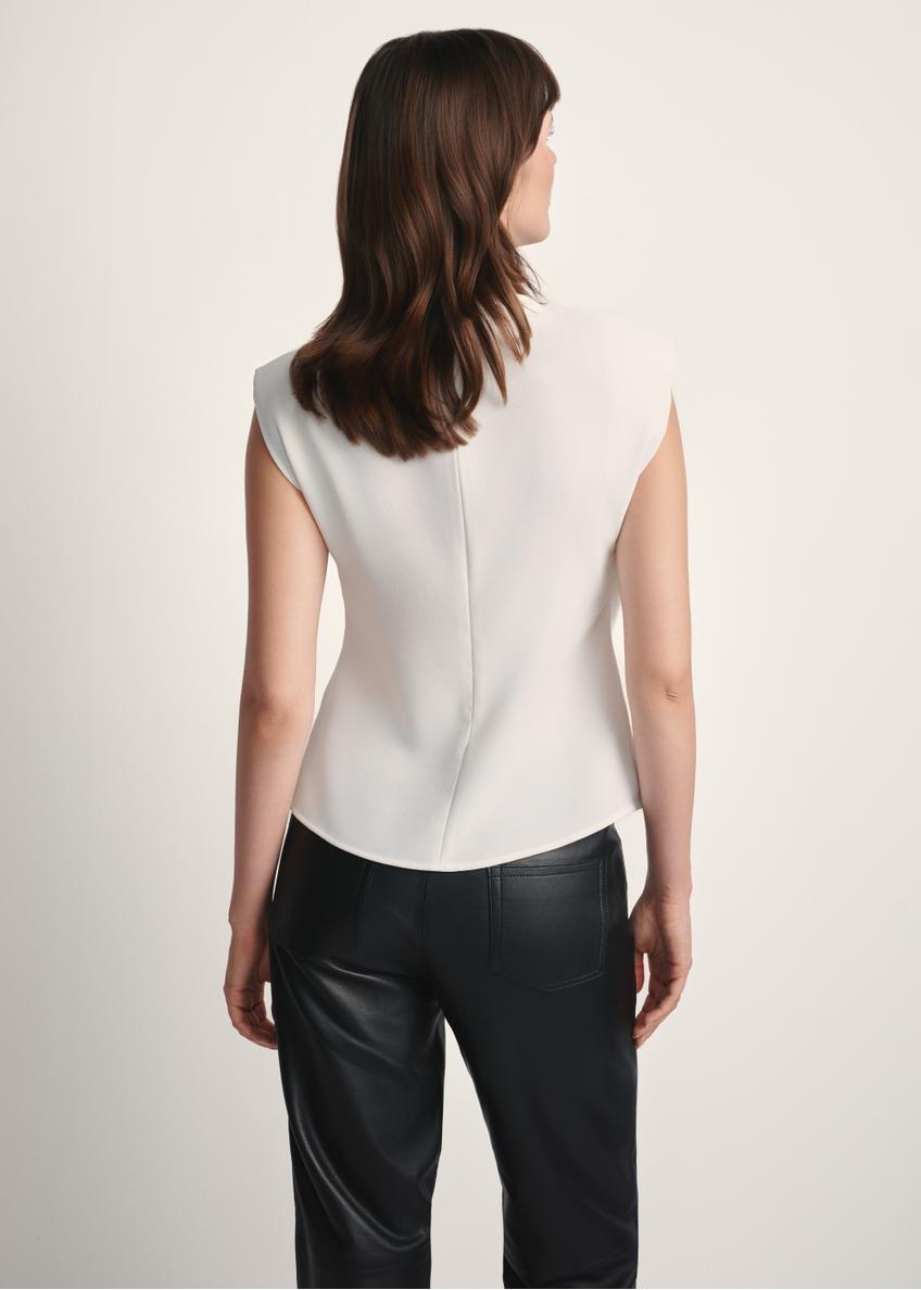 White elegant women's blouse BLUDT-0195-12(Z25)