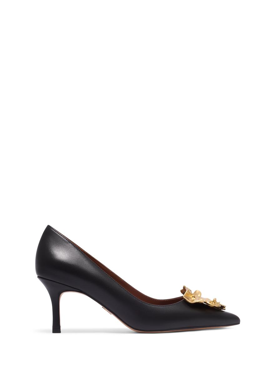 Women's leather high heels in black BUTYD-1298-99(Z26)