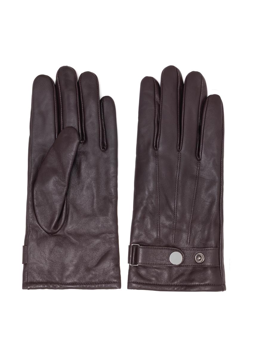 Men's adjustable leather gloves REKMS-0022A-90(Z25)