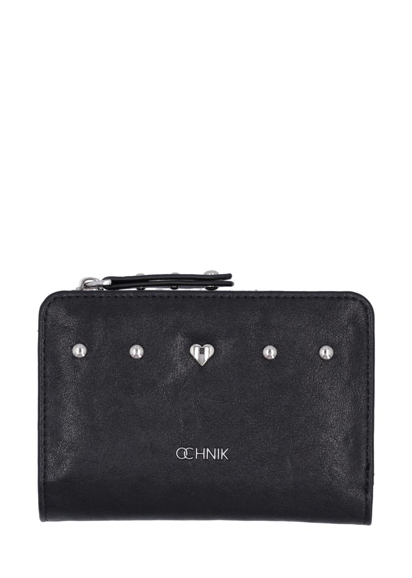 Black small women's wallet POREC-0445-99(Z26) - front product view, on white background.
