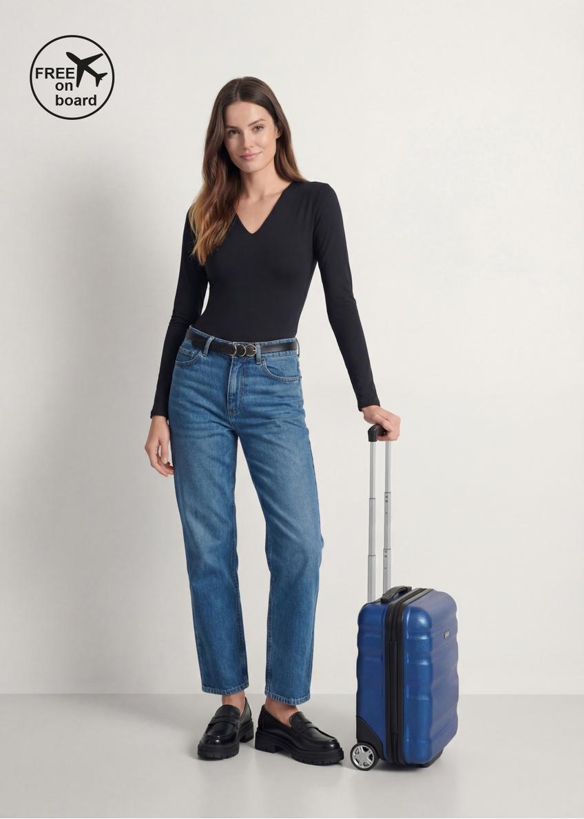 Cabin suitcase on wheels WALPC-0012-7C-16(W26)