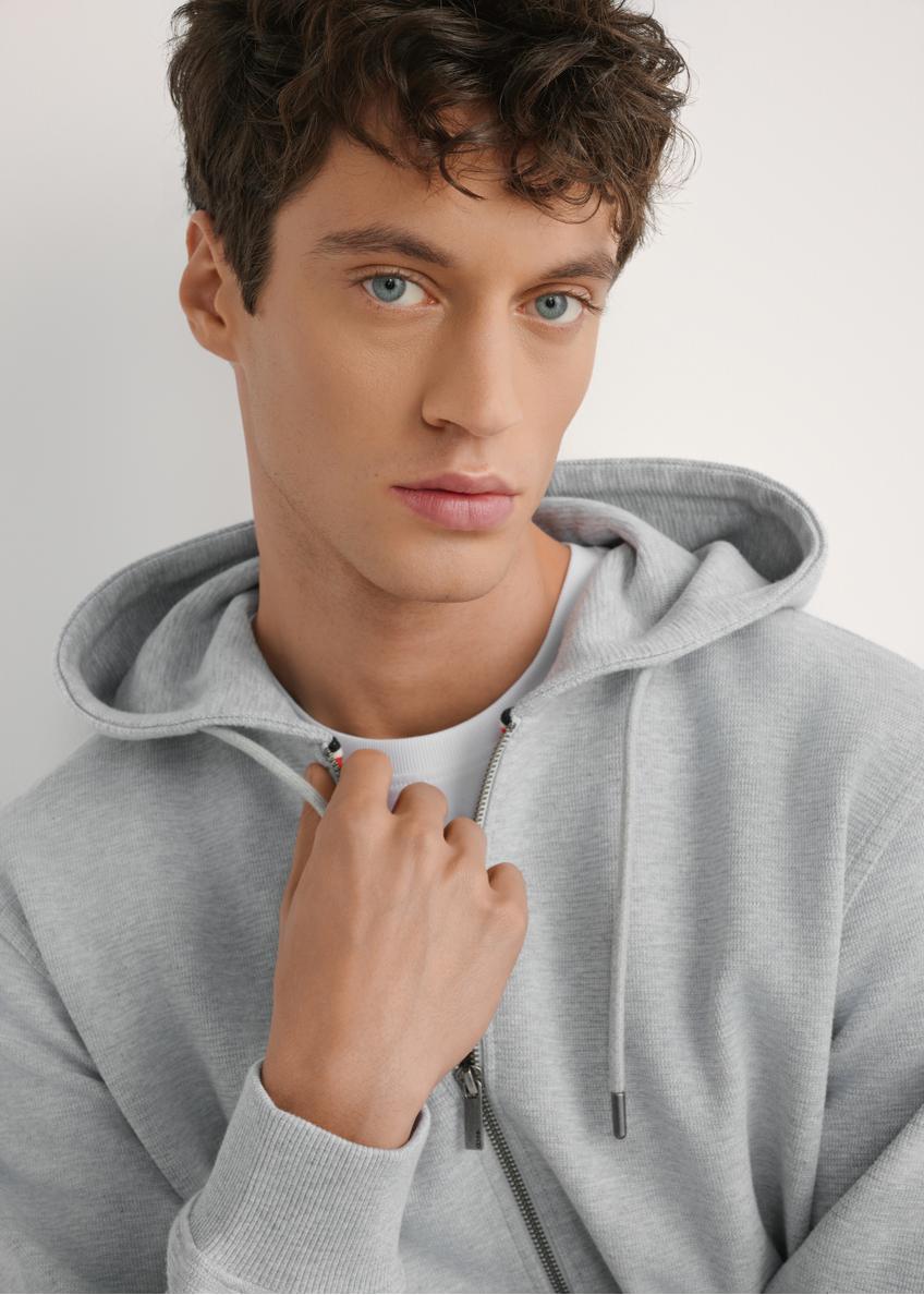 Men's gray hoodie BLZMT-0079-9A(W26)