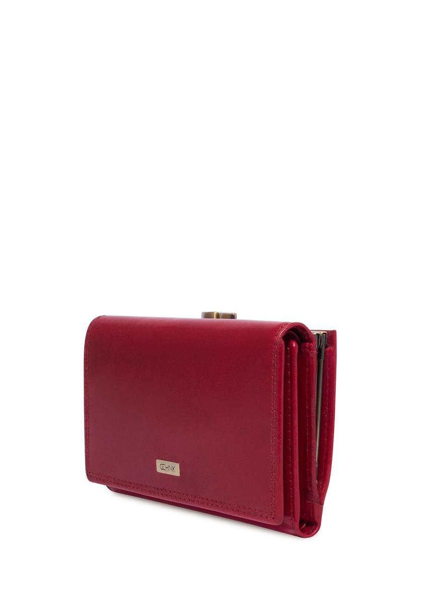 Red leather women's wallet PL-128-4B(KS)