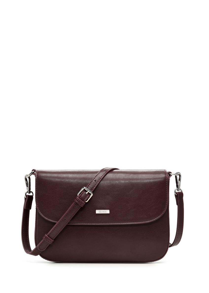 Burgundy women's shoulder bag TOREC-1262-4D(Z26)