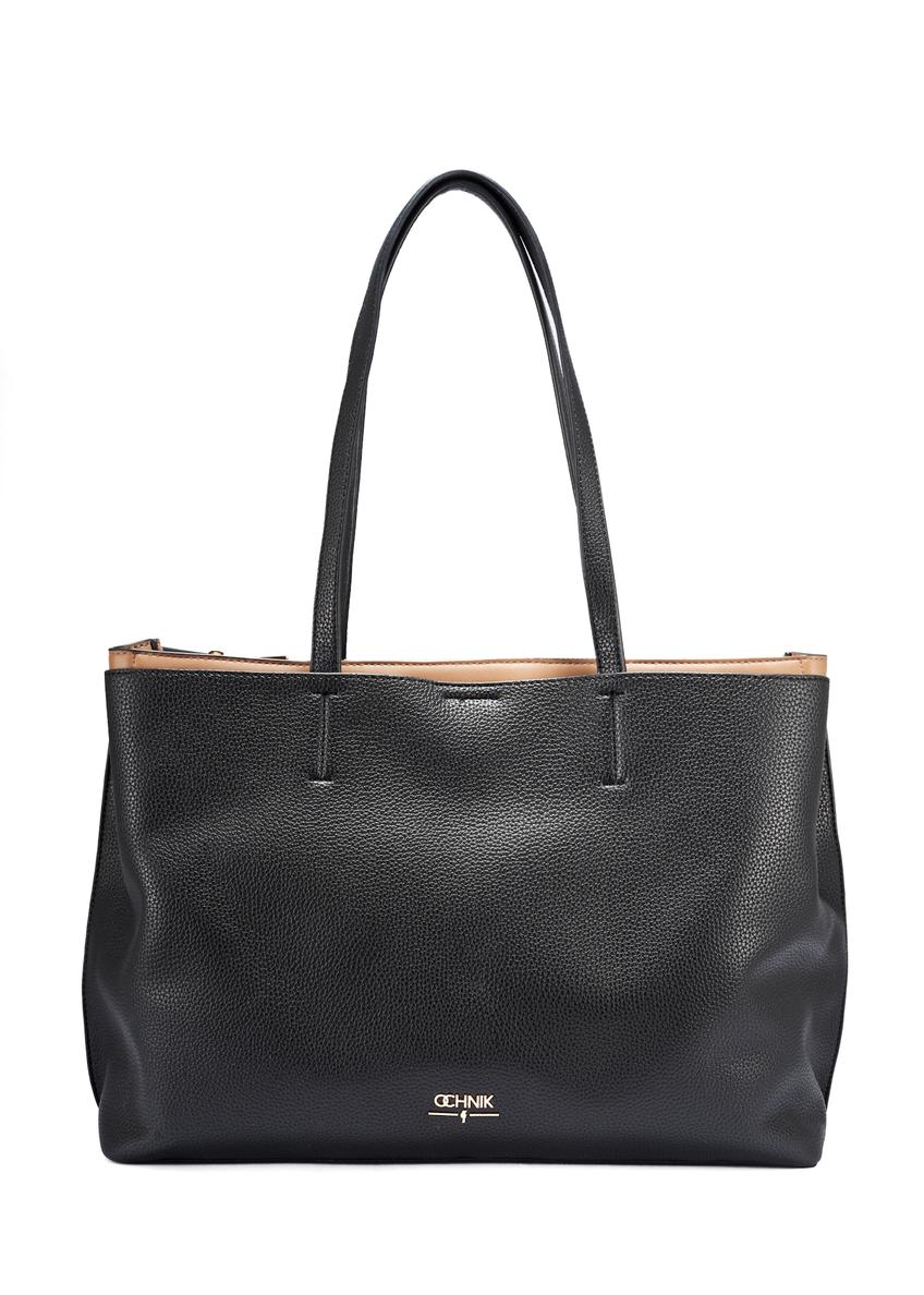 Black large women's handbag TOREC-1054-99(Z25)