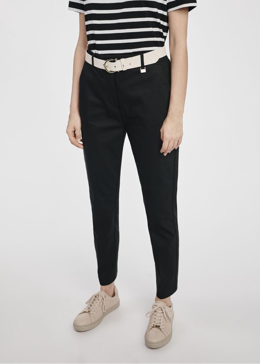 Black women's tailored pants SPODT-0090-99(W25)-01