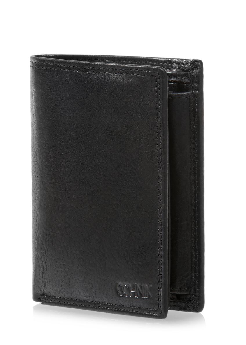 Black leather men's wallet PORMS-0464A-99(W23)