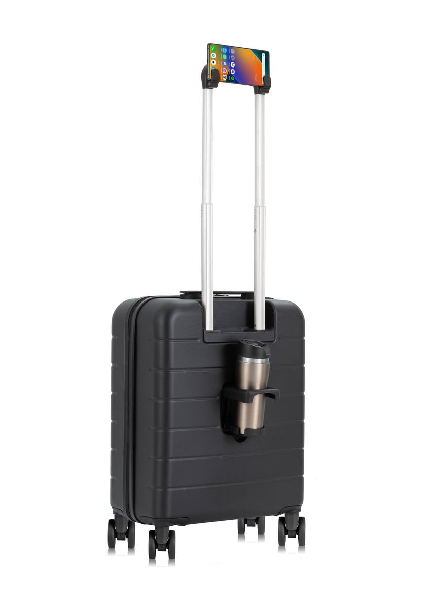 Cabin suitcase with cup holder WALAB-0072-99-19(W24)