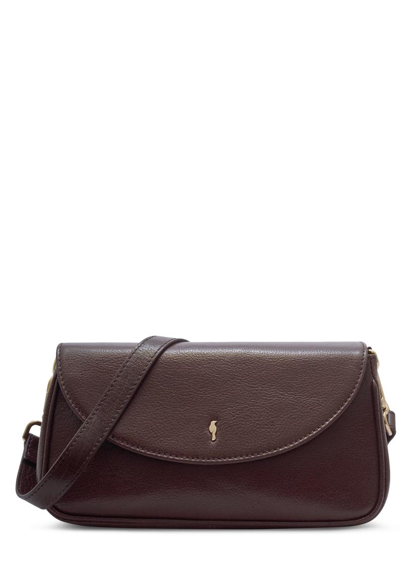 Classic brown leather women's handbag TORES-1371-1H(Z26)