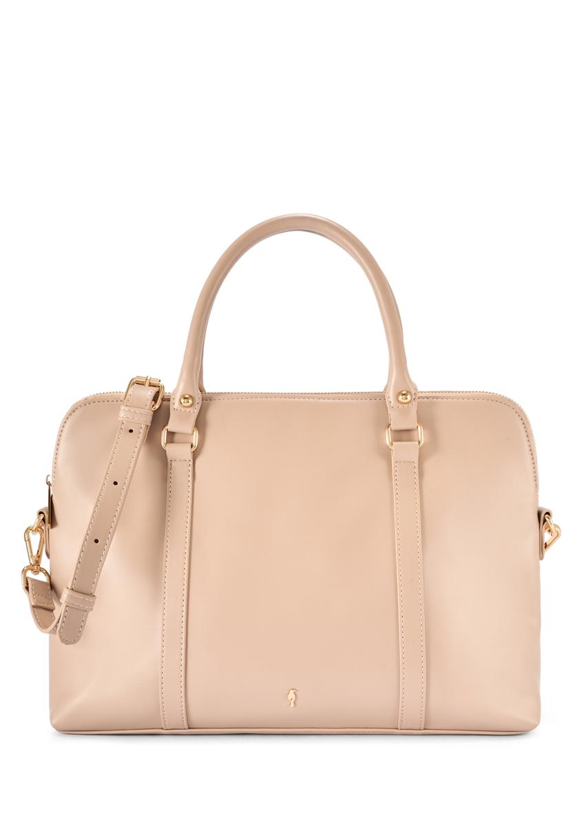Beige women's laptop bag TOREC-1130-1A(W26)