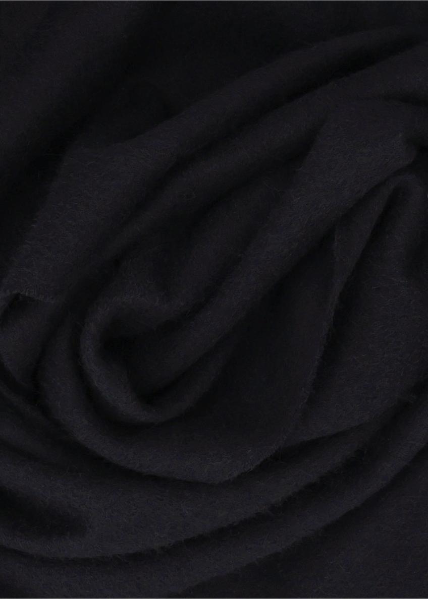 Men's black wool scarf SZAMT-0034-99(Z26)