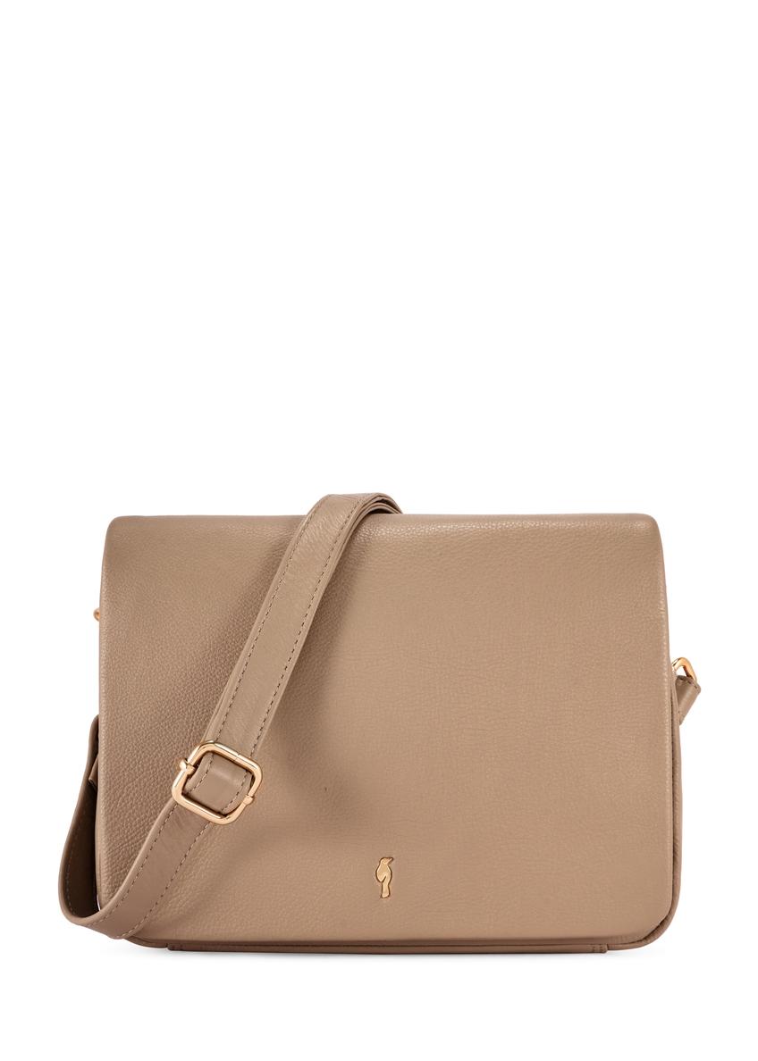 Beige leather women's handbag TORES-0911F-1B(W26)