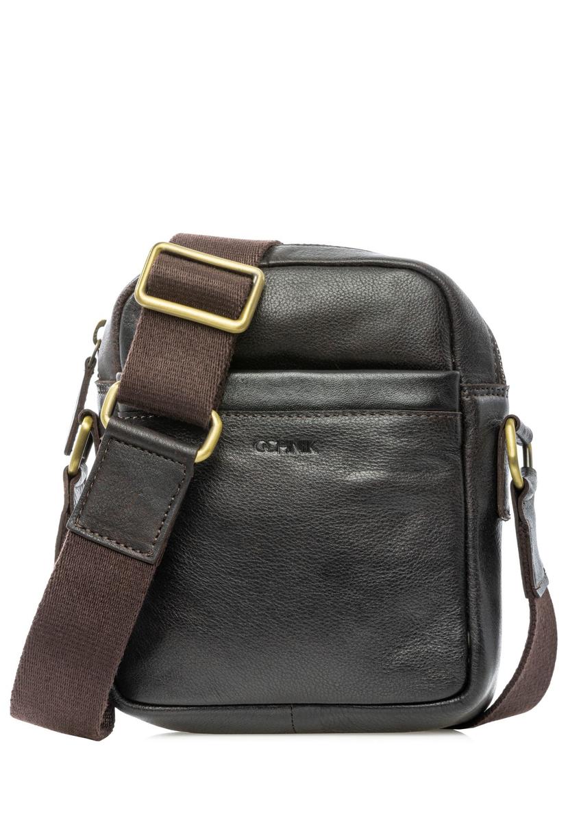 Dark brown leather men's bag TORMS-0501-1I(W26)