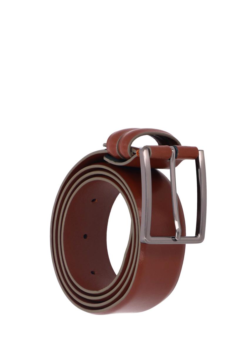 Cognac men's leather belt PASMS-0284-1F(Z26)