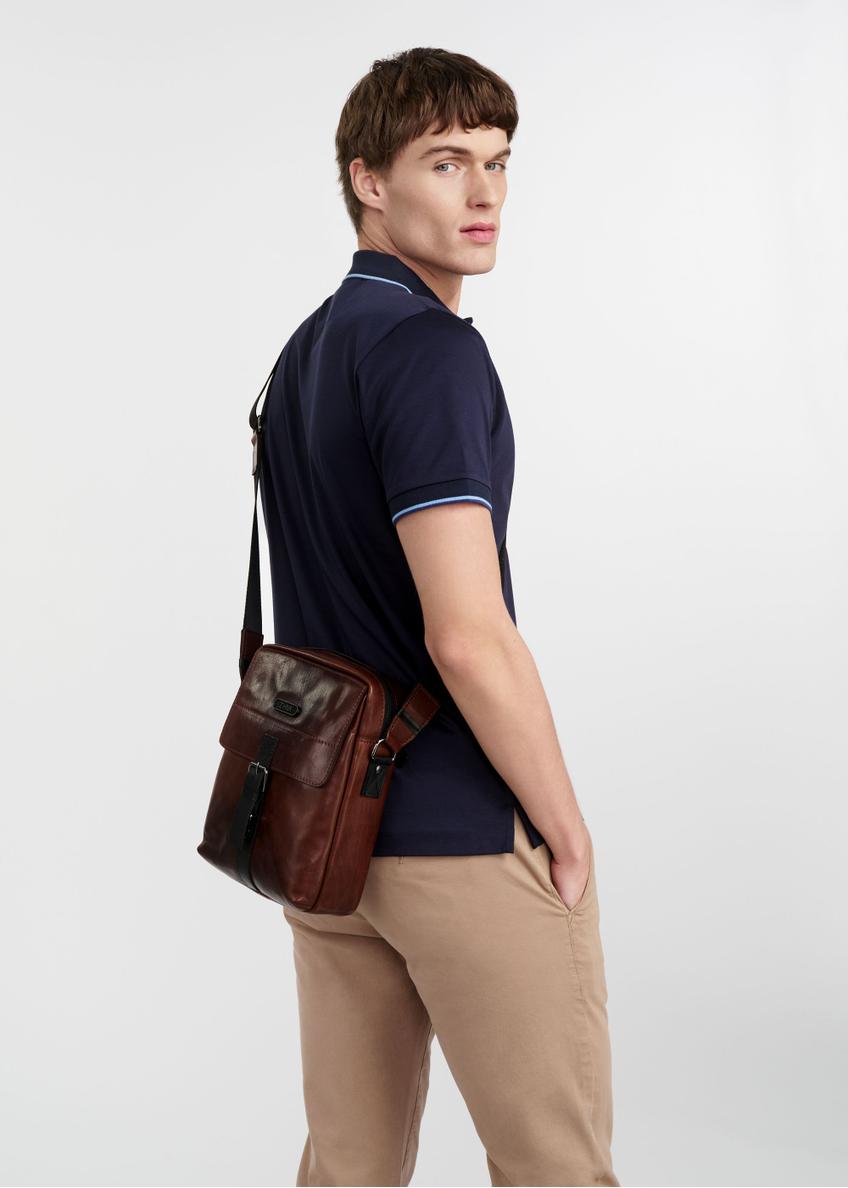 Leather brown men's bag TORMS-0104-1H(W26)