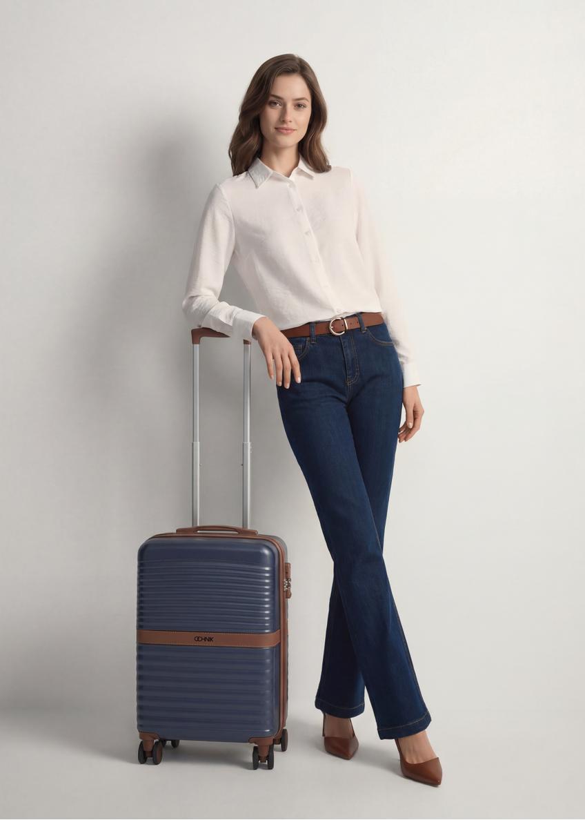 Small suitcase on wheels WALAB-0084-7D-19(W26)