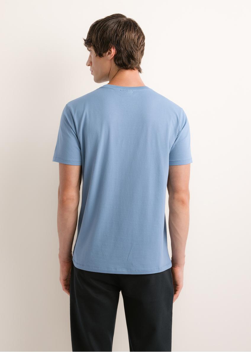 Dark blue men's T-shirt TSHMT-0120-7C(Z26)