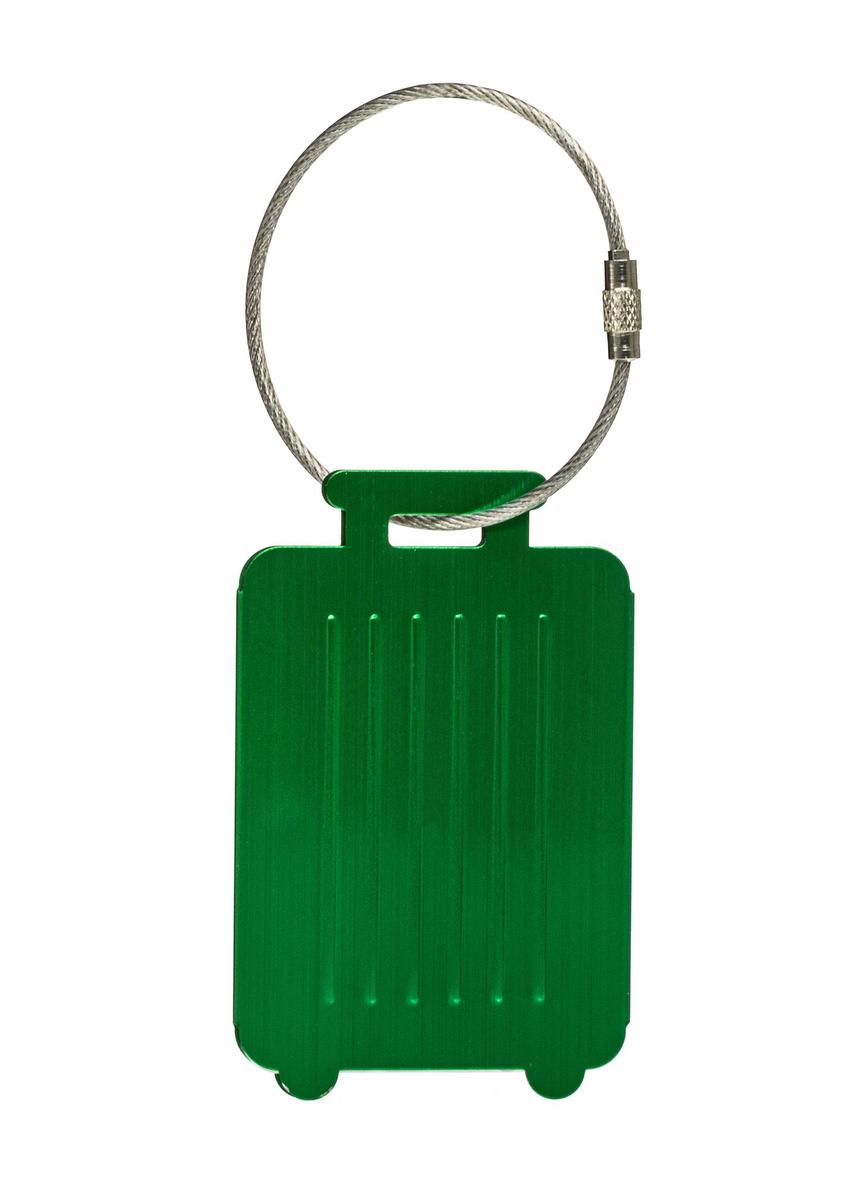 Green luggage tag AW-005-0027-51(W24)