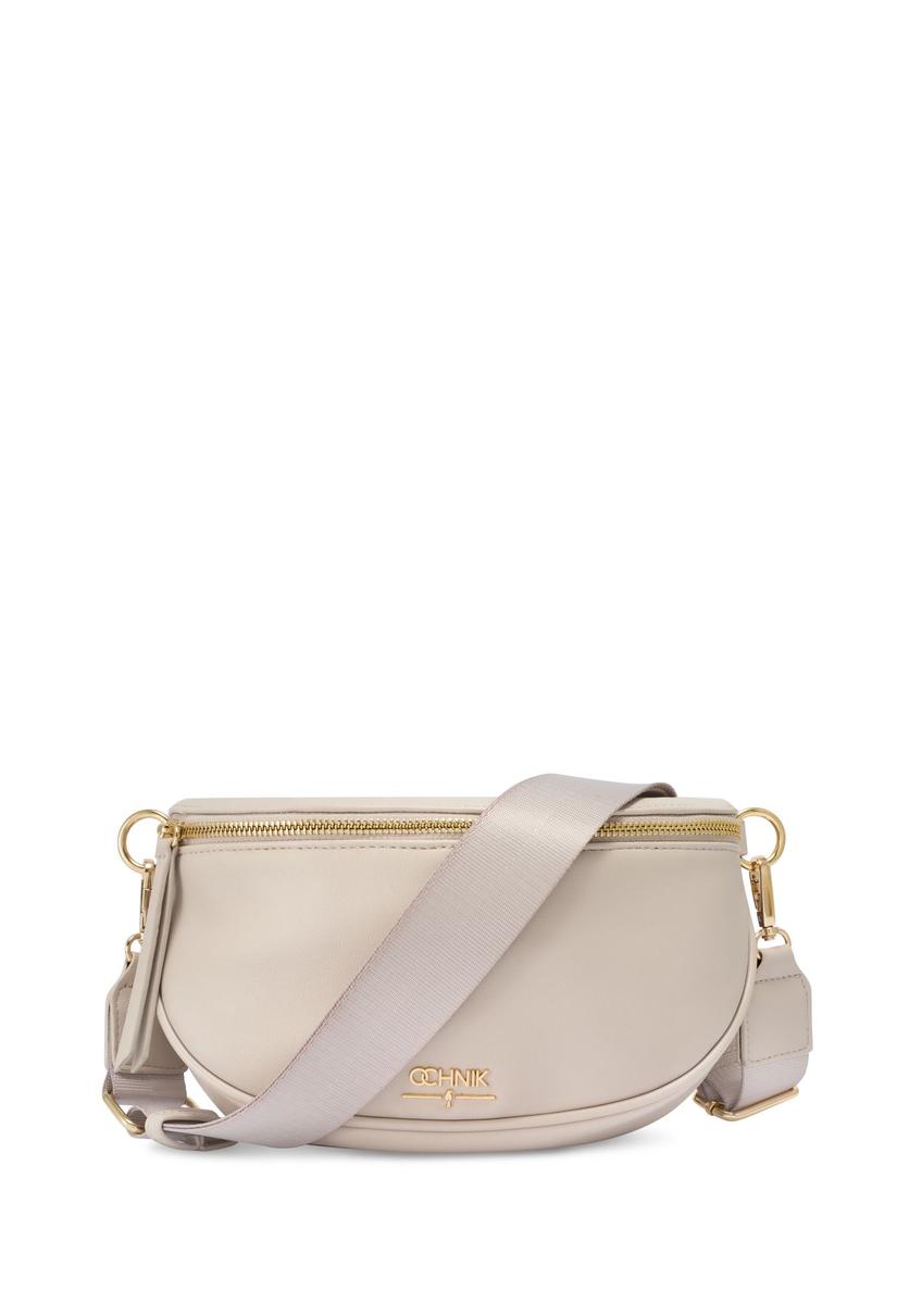 Cream women's waist bag TOREC-1191-0B(W26)