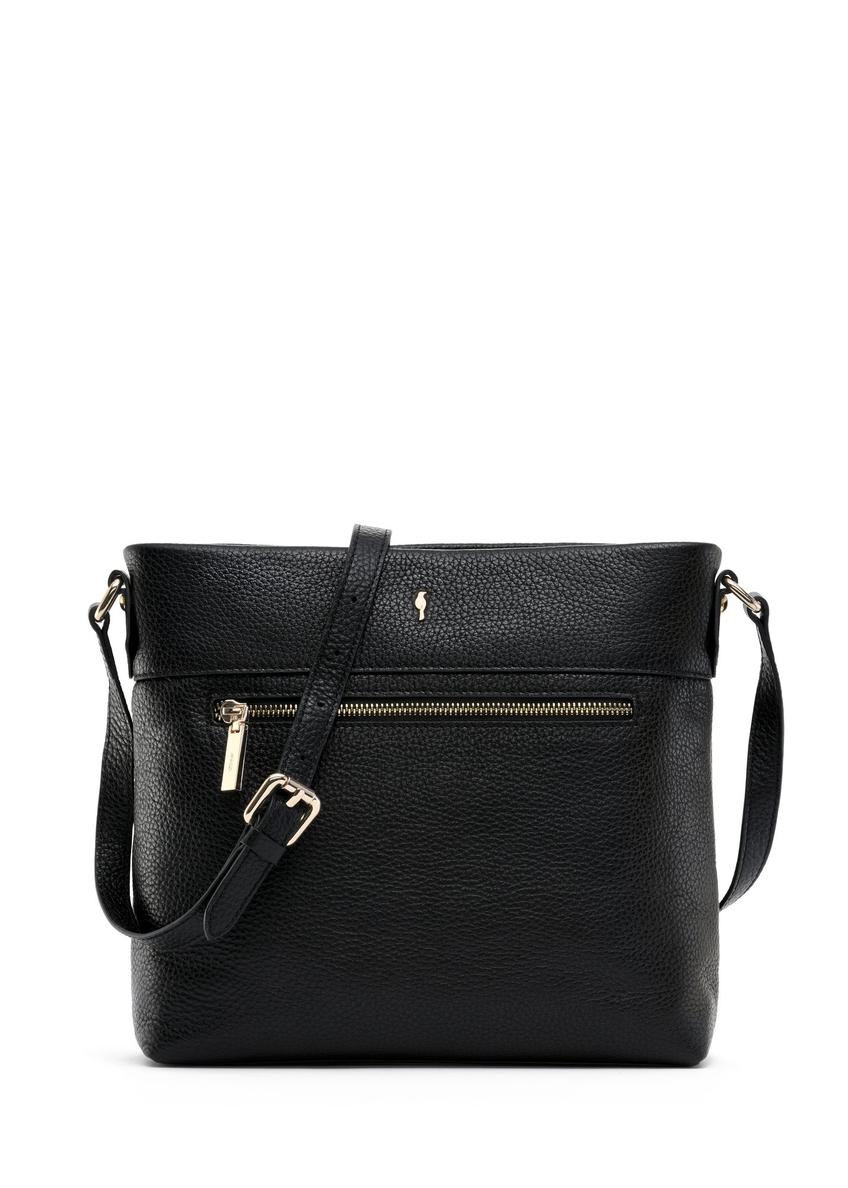 Black leather shoulder bag TORES-0897C-99(W25)