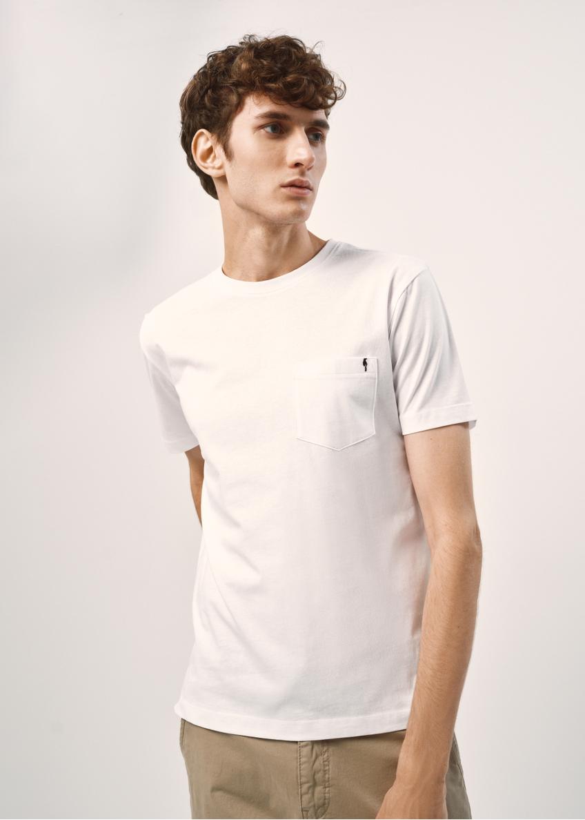 White basic Men's T-shirt  TSHMT-0097-11(W24)