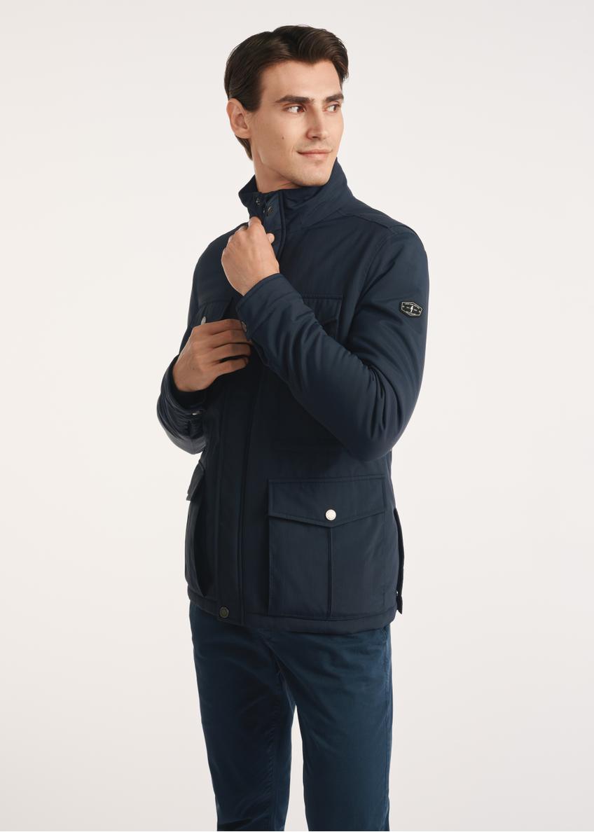 Navy blue men's jacket KURMT-0398-69(Z25)