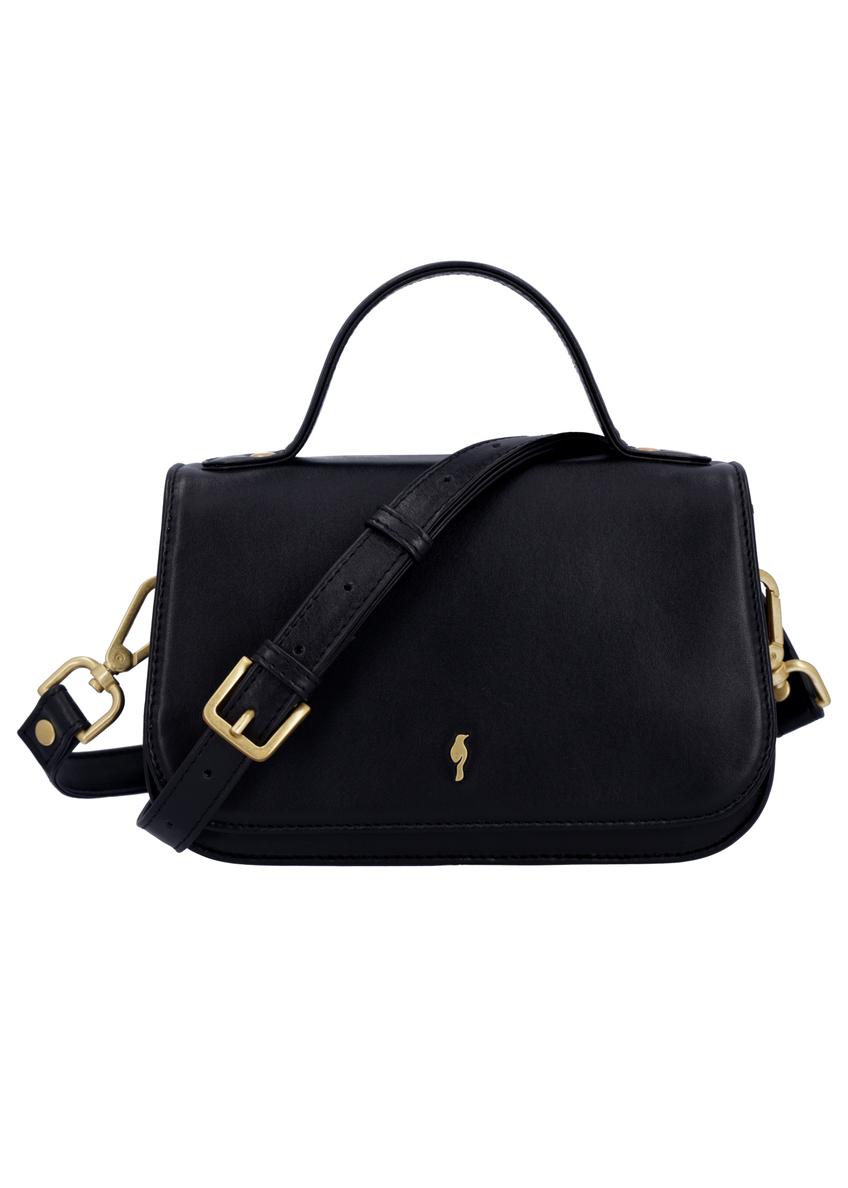 Small leather elegant women's handbag TORES-1332-99(W26), product view from the front on a white background.