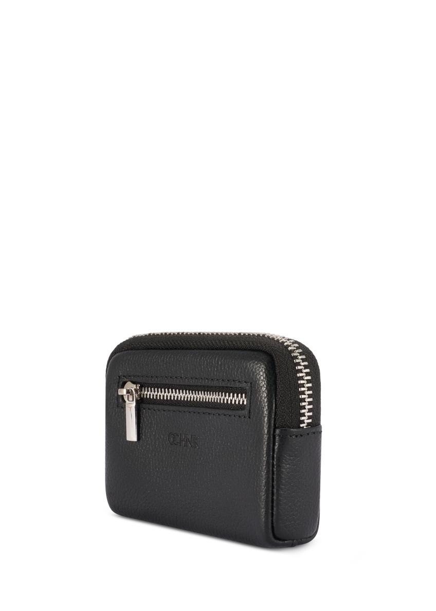 Black men's leather wallet PORMS-0689-9I(W26)