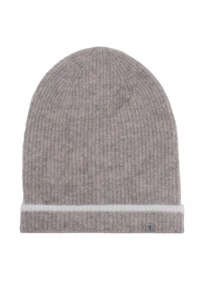 Grey women's winter hat CZADT-0189-91(Z24)