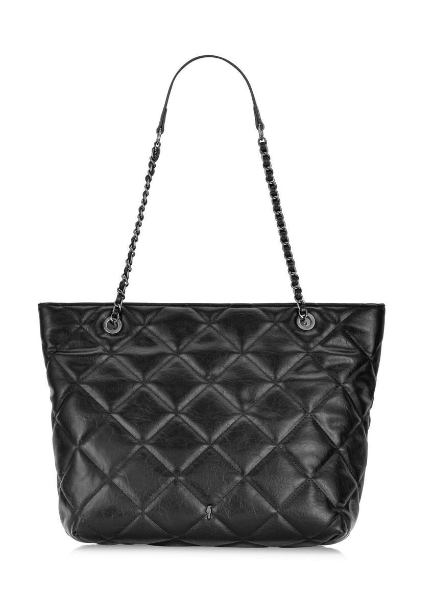 Quilted black women's bag TOREC-0954-99(Z24)-07