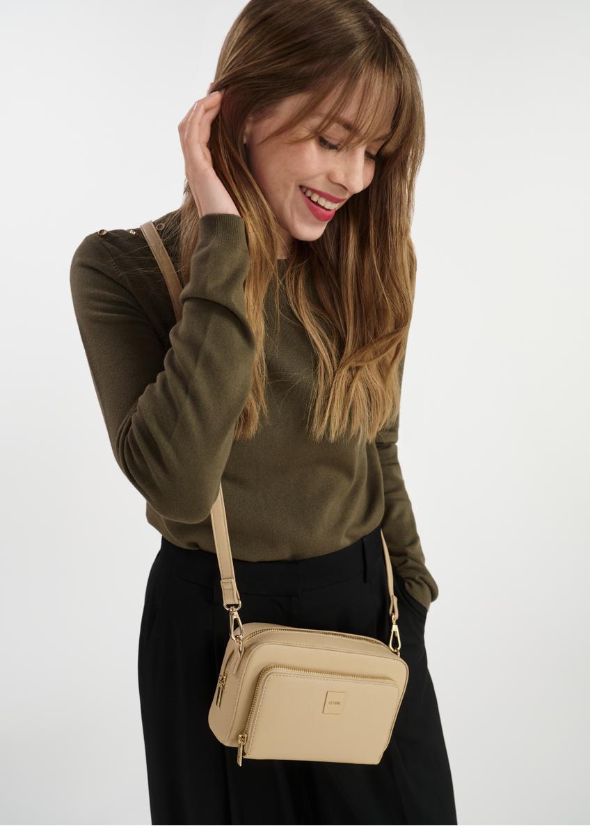 Small women's handbag in dark beige TOREC-0904A-82(W25)