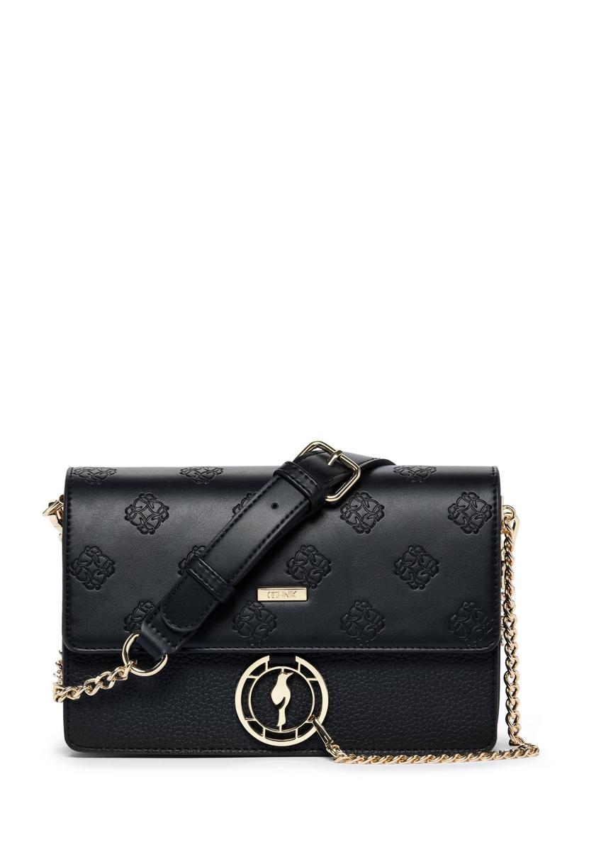 Black women's handbag with monogram TOREC-0536B-99(W25)