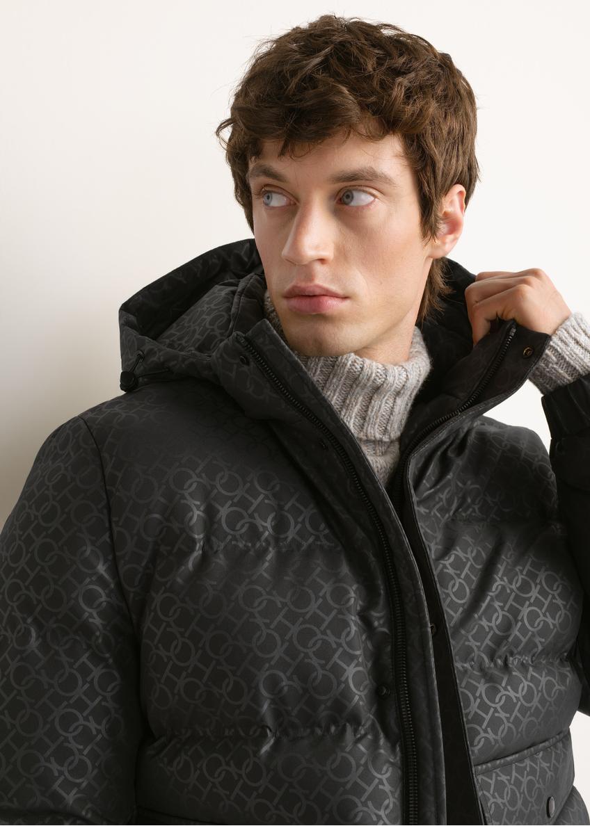 Men's dark gray monogram jacket KURMT-0444-9P(Z26)