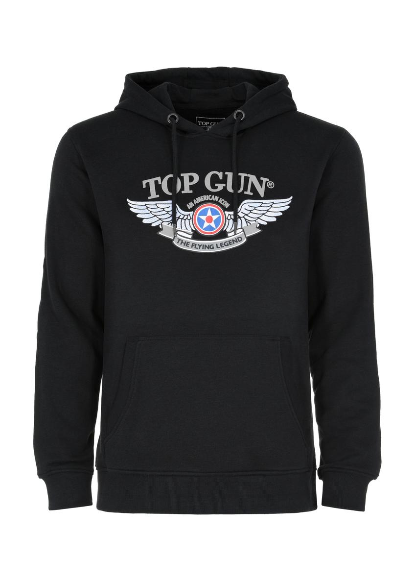 Men's black hooded sweatshirt TOP GUN BLZMT-0063-99(Z23)-04
