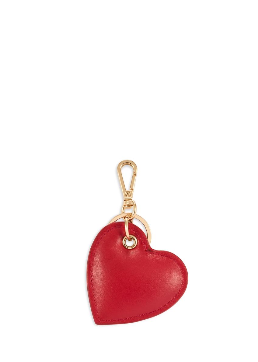 Heart-shaped leather keychain BRELOK-0218-42(Z25)